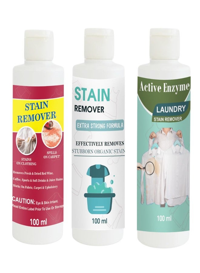 مجموعة مزيلات البقع من توفوس، تتضمن مزيل بقع أحمر، ودمية، وفستق | محلول تنظيف متعدد الأسطح للملابس والأقمشة والمفروشات (100 غرام لكل عبوة) - Image 1